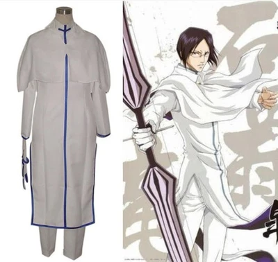Fantasia cosplay uniforme anime Bleach Ishida Uryuu festa Halloween show quente - Imagem 1 de 4