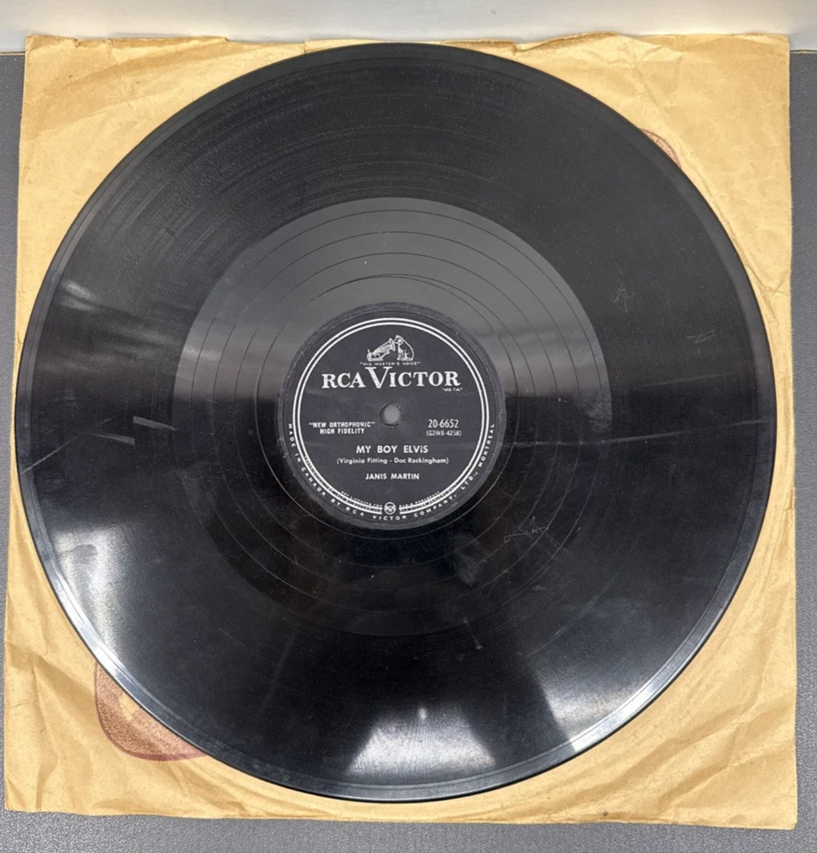 Janis Martin ‎– My Boy Elvis / Little Bit RCA Victor ‎– 20-6652 Shellac, 10" - Image 1 of 2