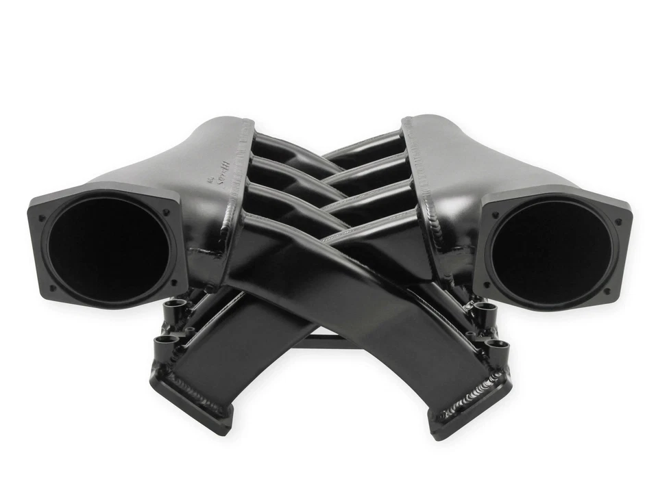 Holley Sniper EFI 822242 Fabricated Intake Manifold Dual Plenum 102mm Black Foto 1 de 4