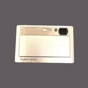 Sony Cyber-shot DSC-T20 8.1MP Silver Digital Camera 3x Optical Zoom from Japan - Picture 1 of 6