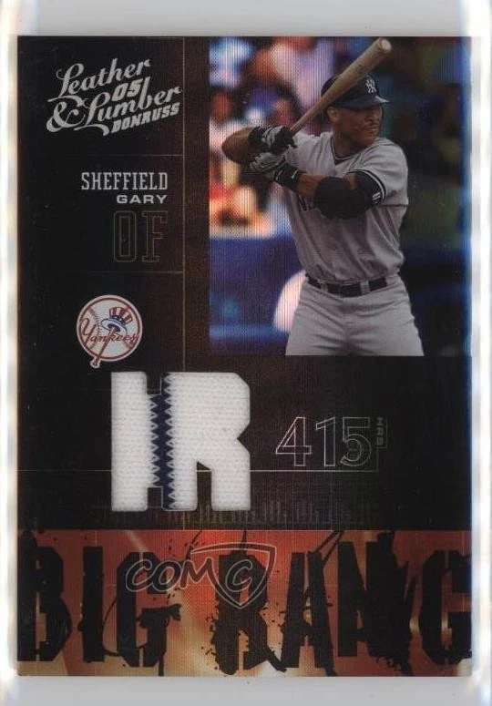 2005 Donruss Leather & Lumber Big Bang Jerseys /250 Gary Sheffield #BB-12 - Image 1 of 2