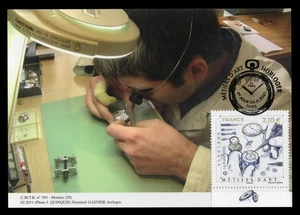 FRANCE 2025 Carte Maximum Card - Métiers d'art Horloger watchmaker clock reloj - Picture 1 of 1