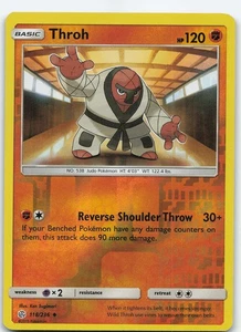 Throh 118/236 Uncommon Reverse Holo SM - Cosmic Eclipse NM/LP Pokémon - Picture 1 of 2