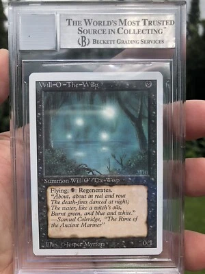 WILL-O'-THE-WISP, ARTIST PROOF, REVISED, 1994 MTG, JESPER MYRFORS, BAS 9 - Image 1 of 3