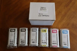 6x 130ml Made In The EU Compatible 72XL 72 Ink tank T1120 Printer - Picture 1 of 9