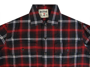 Mens Plaid Soft Flannel Shirt Redhead Brand Flap Pockets Cotton Great New Colors