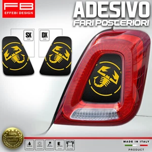 Adhesivos Stickers Fiat 500 Abarth 595 695 Carreras Faros Carbon Look Tuneo - Imagen 1 de 2