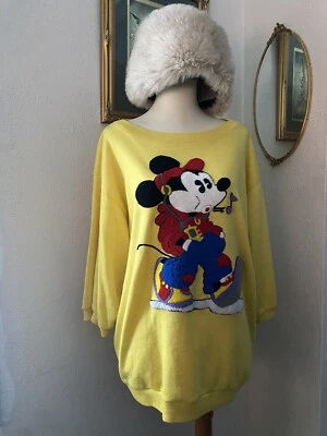 Suéter Cuello Redondo Mickey Mouse Disney Años 70 80 De Colección  Foto 1 de 4