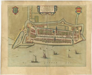 Antique Map of Stavoren by Blaeu (1649) - Picture 1 of 1