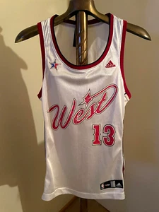 VTG STEVE NASH Adidas 4-Her #13 BLING Jersey SMALL "2007" West All Star Game + - Picture 1 of 10