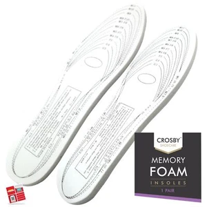 Memory Foam Insoles For Shoes Boots Trainers Orthapaedic Pads Unisex Sizes 4-11 - Picture 1 of 8