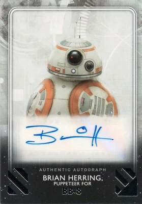 Star Wars Rise of Skywalker 2, Brian Herring (BB-8) Autograph Card A-BH - Image 1 of 2