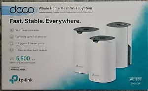 TP-Link Deco S4 AC1200 Whole Home Mesh WLAN System (3er Pack) ~ BRANDNEU - Bild 1 von 5