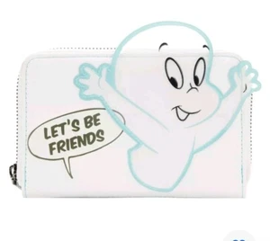 Loungefly Casper The Friendly Ghost  Zip Around Wallet GLOWS NWT  Retired!! Boo! - Picture 1 of 6