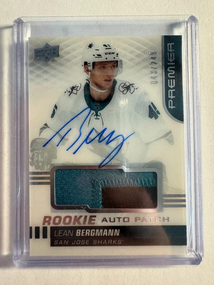 K187,863 - 2019-20 UD Premier Acetate Rookie Patch Auto #ARLB Lean Bergmann/249 - Image 1 of 1
