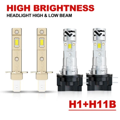 For Kia Forte5 2011 2012 2013 LED Headlight High/Low beam Bulbs H1+H11B - Image 1 of 4