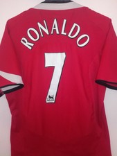 NIKE vtg Manchester United 2004-2005 Cristiano Ronaldo 7 soccer vintage camiseta