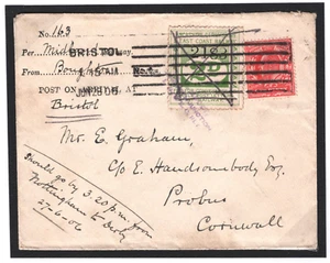 GB Notts LDECR RAILWAY 2d Letter Stamp BOUGHTON JUNCTION STATION 1906 Cover R78a - Picture 1 of 12