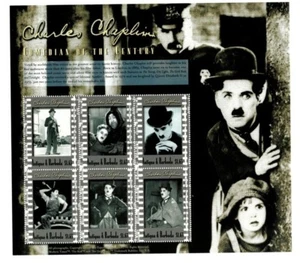 Antigua 2000 - Comedian Charlie Chaplin - Sheet Of 6 Stamps - Scott #2302 - MNH - Picture 1 of 1