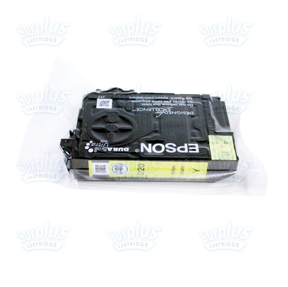 Genuine Epson 220 Yellow XP320 WF2630 WF2660 XP420 WF2650 XP424 (NOT Initial) - Image 1 of 1