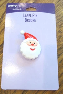 Vintage Hallmark Holiday Santa Pin Party Express On Card - Picture 1 of 2
