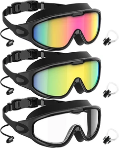 Goggles Swimming Adult Swim-Goggles: Wide View with UV400 Protection anti Fog No - Picture 1 of 7