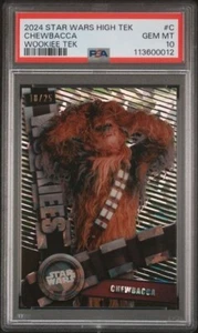 2024 Topps Star Wars High Tek CHEWBACCA Wookie Tek SP W-C /25 PSA 10 Gem Mint - Picture 1 of 2