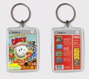 DIZZY TREASURE ISLAND COMMODORE AMIGA LLAVERO KEYRING - Imagen 1 de 1