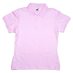 Fruit of the Loom Poloshirt Lady-Fit kurz Gr. S rosa Shirt Damen Polo Shirt Hemd - Bild 1 von 1