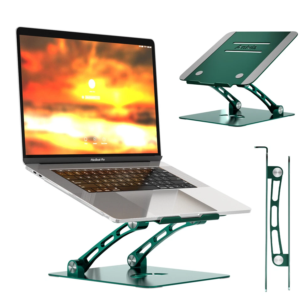 Soporte elevador plegable para portátil ajustable soporte de mesa para portátil Foto 1 de 3