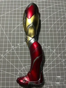 HotToys HT MMS543D33 1/6 Iron Man Mark LXXXV Left Leg Figure Battle Damaged Used - Picture 1 of 4
