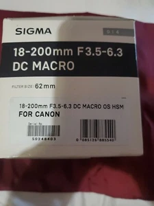 Sigma 18-200mm F3.5-6.3 DC OS HSM Contemporary for Canon. U.S Authorized Dealer - Picture 1 of 2
