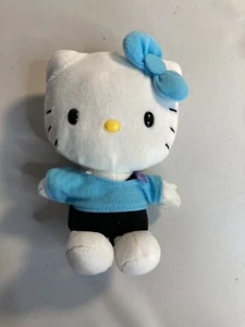 Hello kitty sanrio 6” blue black outfit plush - Picture 1 of 4