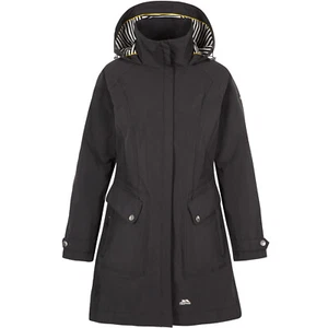 Trespass Womens Rainy Day Waterproof Long Hooded Outdoor Jacket - Picture 1 of 7