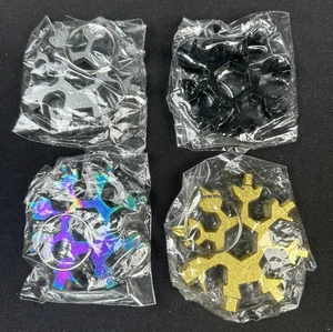 Snowflake Multi-Tool Carbon Steel Multitool 8-in-1 Screwdriver Opener 4 Pack New - Picture 1 of 4