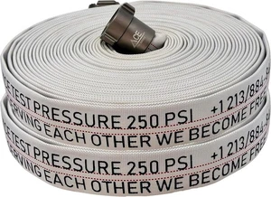 2 Stück Feuerwehrschlauch 75 Fuß x 1,5 Zoll NFPA-1962 zertifiziert - nahtlose Aluminiumkupplungen, - Bild 1 von 8