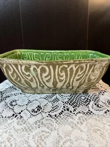 fioriera verde ceramica art deco vintage - Foto 1 di 6
