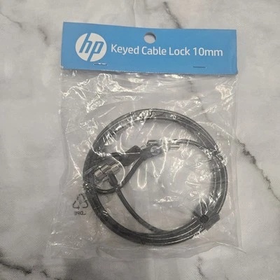 Genuine HP Keyed Cable Lock 10mm T1A62AA Sealed Original packaging - Image 1 of 4