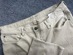 Banana Republic Jeans The Traveler Mens 35x32 Tan Beige Slim Fit Stretch Pants - Picture 1 of 9