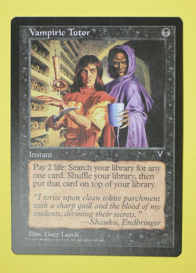 MTG - Vampiric Tutor - Visions - LP - Image 1 of 2