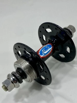 Buje trasero ACS brida alta 28 agujeros negro Old School BMX Huffy Murray hecho en EE. UU. años 80 Foto 1 de 4