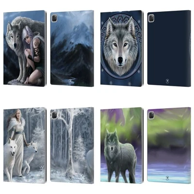 OFFICIAL ANNE STOKES WOLVES LEATHER BOOK WALLET CASE COVER FOR APPLE iPAD - Image 1 of 4