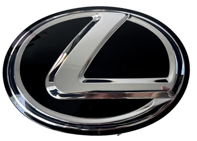 Insignia emblema parrilla delantera cromada negra para Lexus RX350 RX450h NX300h IS200t Foto 1 de 4
