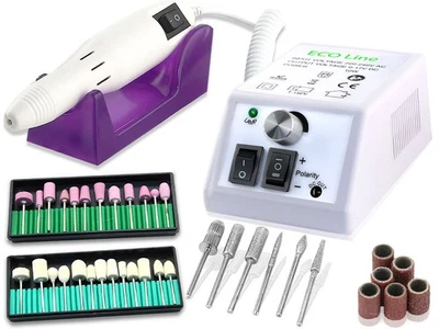 Profi Schleifgerät Set Nagelpflege Fußpflege-Gerät mit Fräser Maniküre Pediküre - Bild 1 von 4