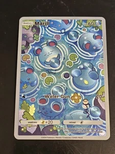 Marill 77/96 Pokemon TCG Pocket Triumphant Light Custom Textured Fanart Card - Picture 1 of 4