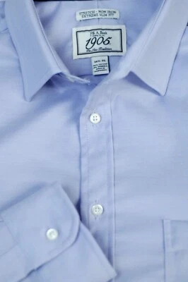 Camisa de vestir Jos A Bank para hombre 1905 sarga lavanda sin hierro 16,5 x 35 Foto 1 de 4