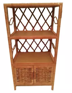 Korb kommode Regalschrank Wicker Standschrank Vintage Wohnzimmerschrank - Bild 1 von 3