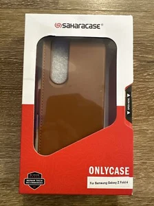 SaharaCase Folio Wallet Case for Samsung Galaxy Z Fold4 Brown (CP00310) - Picture 1 of 2