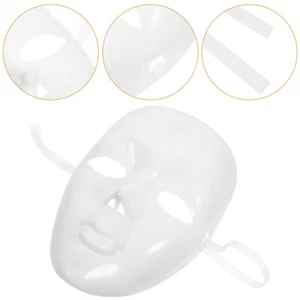Blank Mask Lovers Women's White Masks to Decorate Carnival Craft - Afbeelding 1 van 12