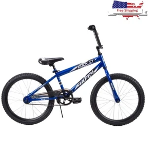 20 in Kids Bike Boys Single Speed Adjustable Seat Coaster Brake Steel Frame Blue - Picture 1 of 9